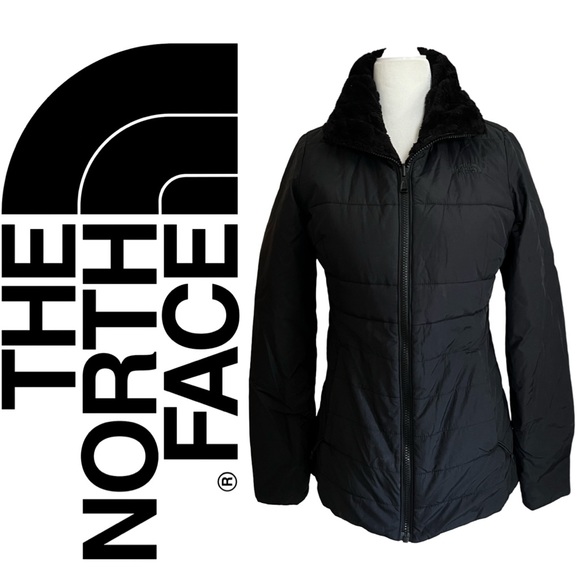 The North Face Reversible Black Puffer Jacket - Picture 1 of 11